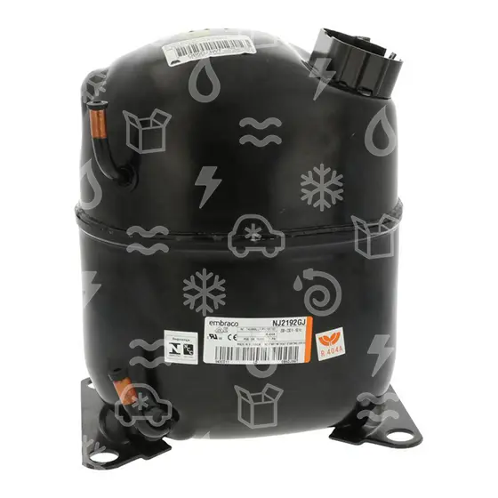 kompresor EMBRACO NJ2192GJ TANDEM, LBP - R404A,R507, 220 - 240 V, 50 Hz